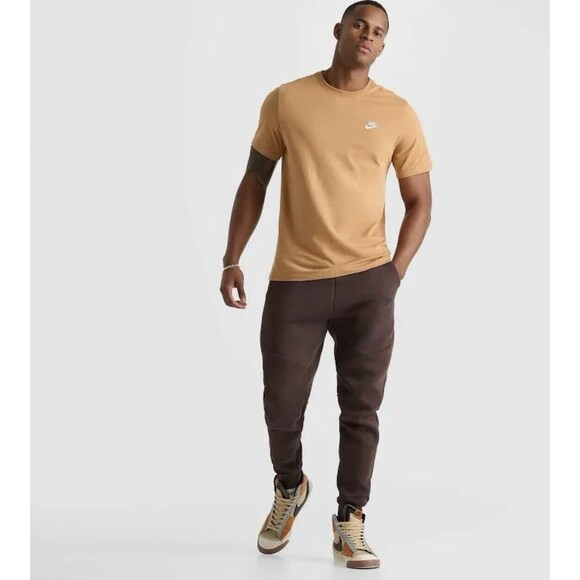 Nike Sweatpants Mens Size L Black Spec Tech Fleece Joggers Athleisure Slim Fit - Picture 3 of 16